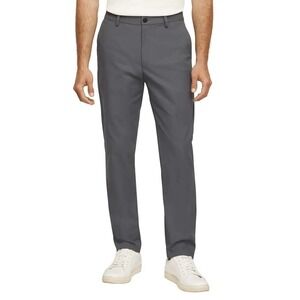 BANANA REPUBLIC Commuter Flat Front Flex Pants 30x29 Gray Travel Tech Work NWT